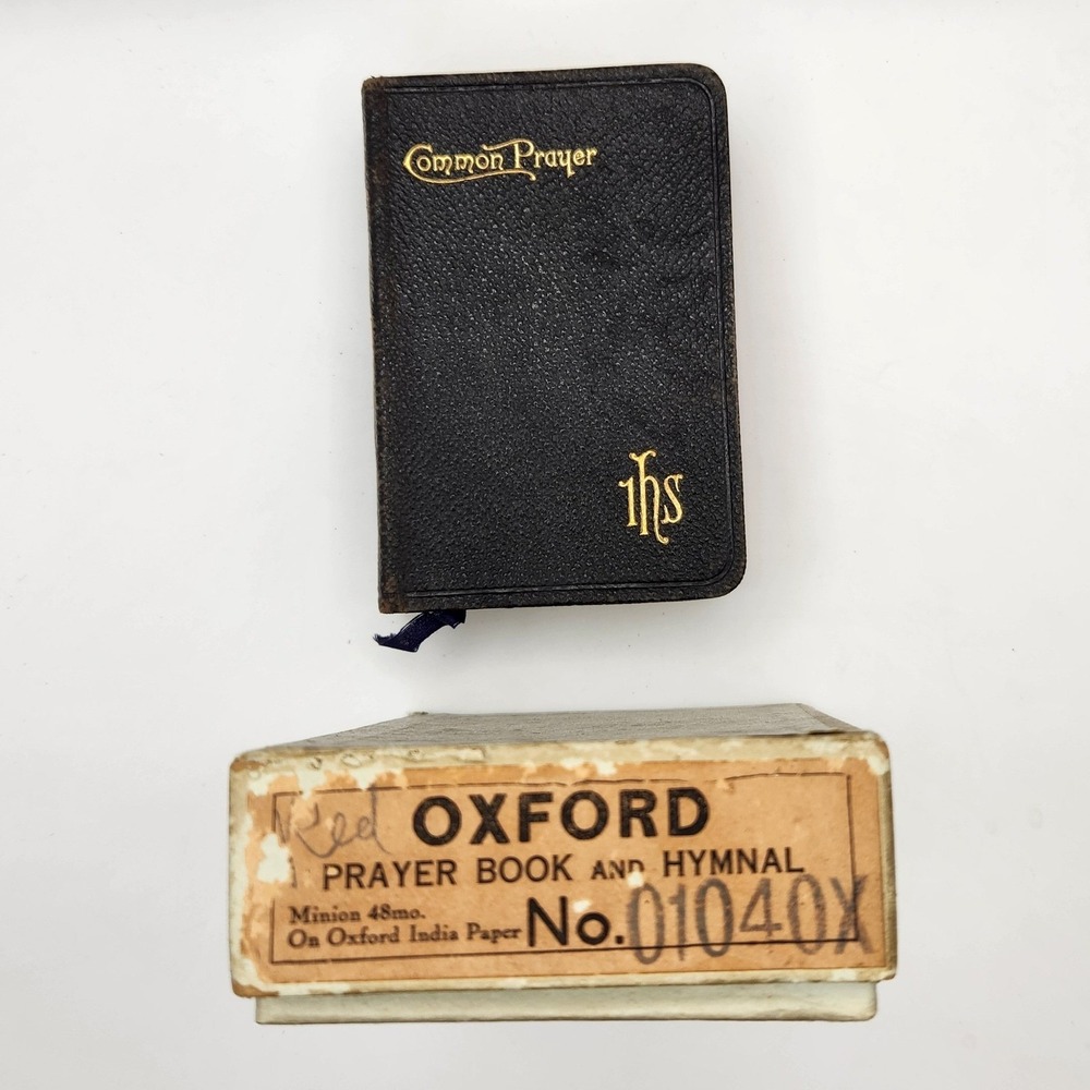 Vintage Oxford Prayer Book and Hymnal Set Minion 48mo Leather 01040X